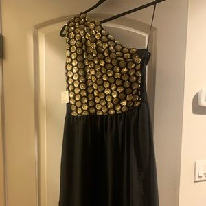 Rachel Roy Black and Gold dress new with tags